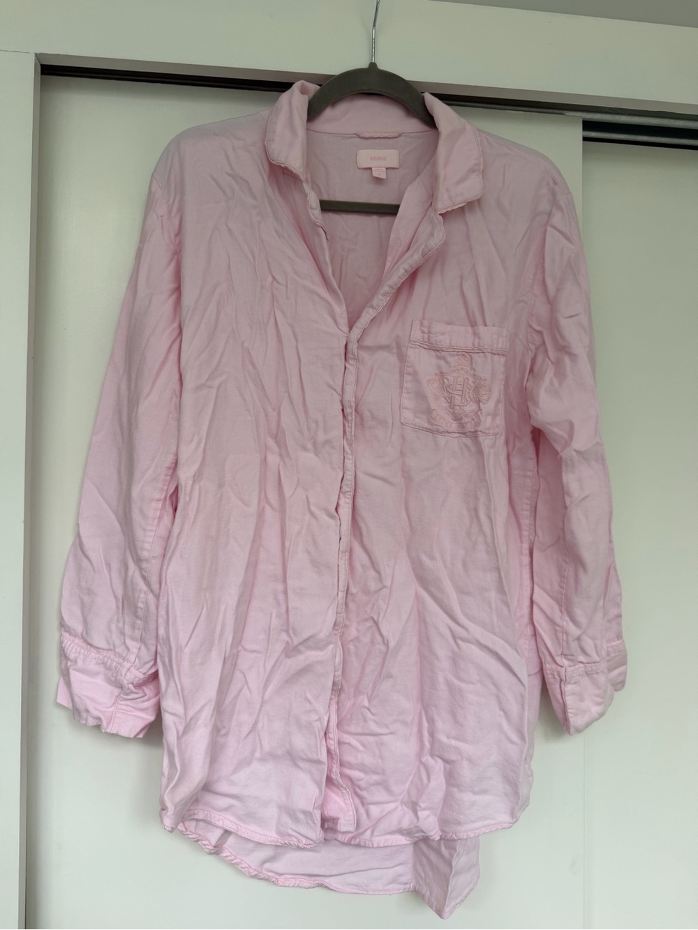 SKIMS Light Pink Hotel Collection Night Shirt